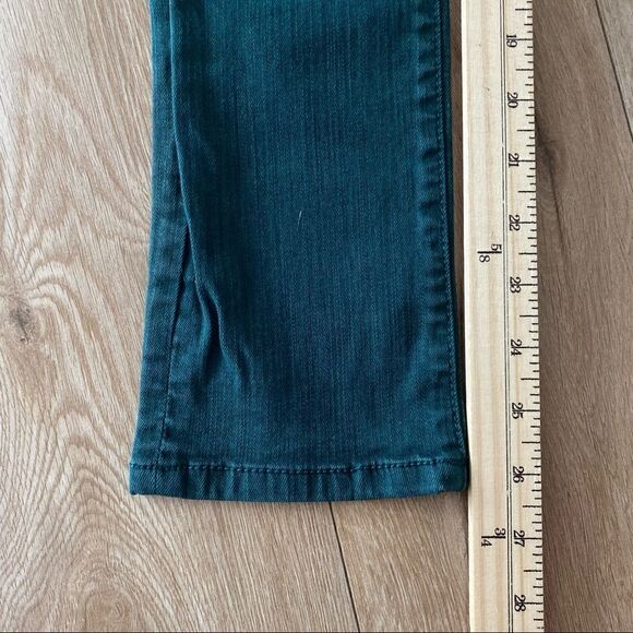 Bebe Womens Distressed Hunter Green Low Rise Denim Skinny Jeans Size 24 - Picture 6 of 6